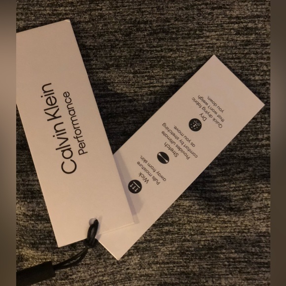 NWT Calvin Klein Performance Exercise Dress Sz XL Gray Black Heather Racerback - Picture 10 of 10